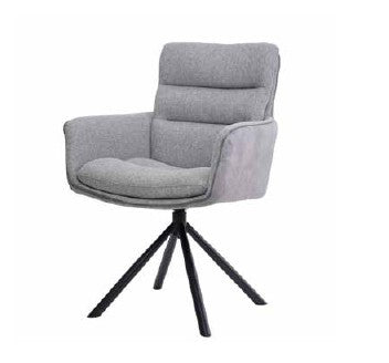Carly Dining Chair Set Of 2 - Grey