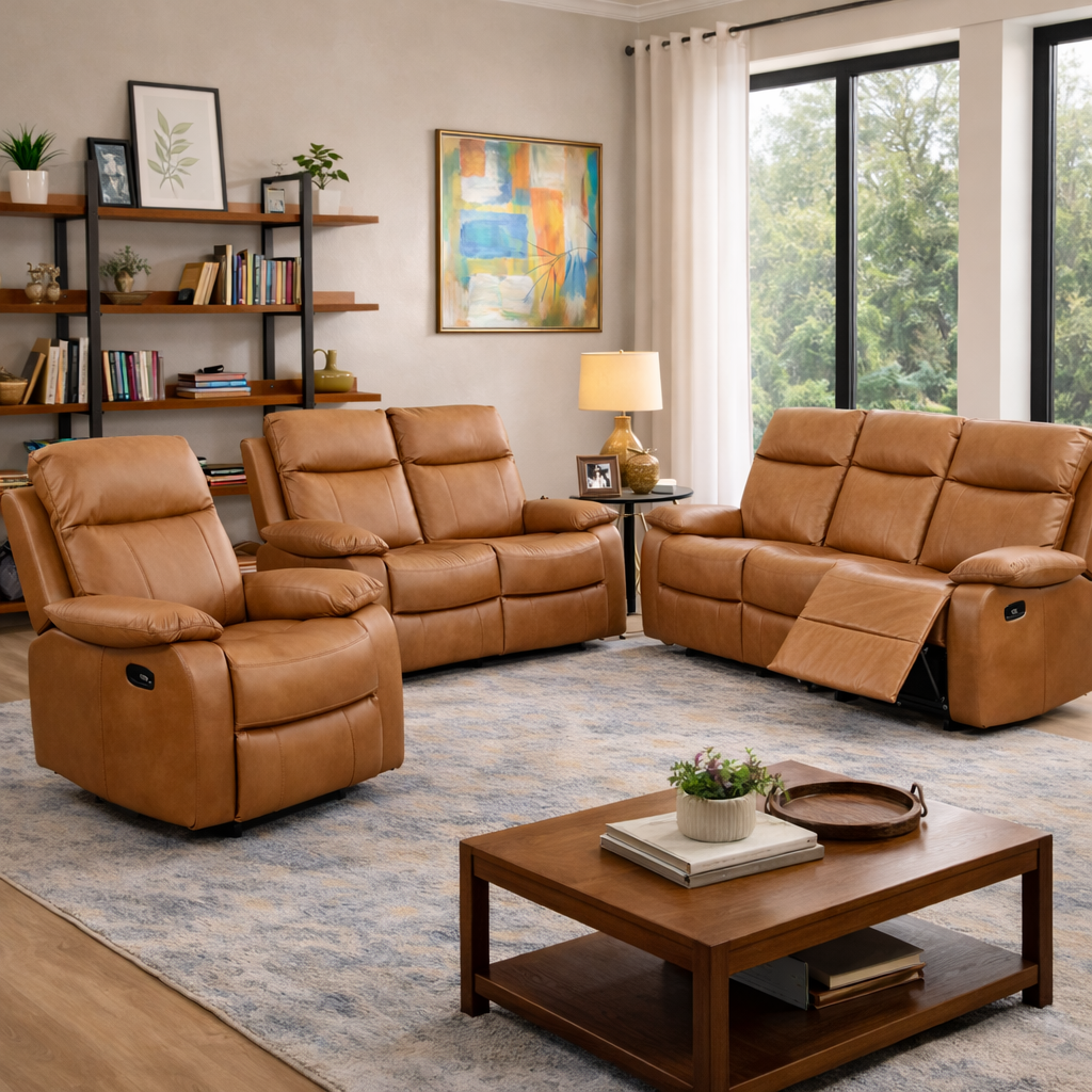 Barnhill 3 Seater Suite - Tan
