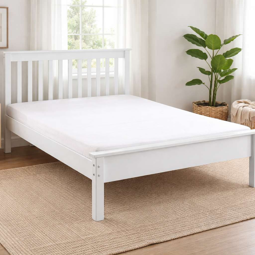 Alfie Double Bed Frame - White