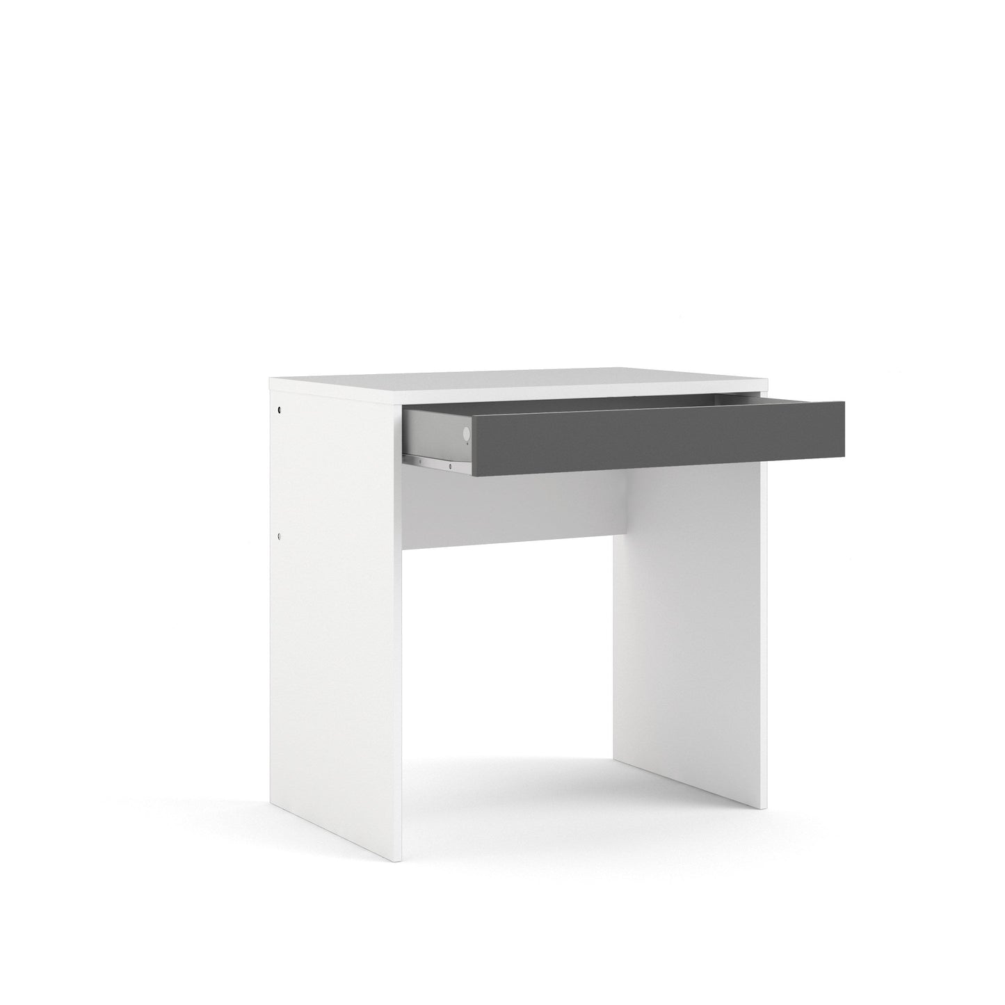 Function Plus 1 Door Desk - Oxid Beton White