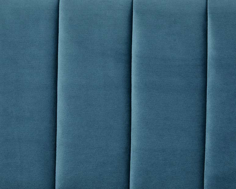 Griffen 3 Seater Fabric Sofa - Blue Velvet