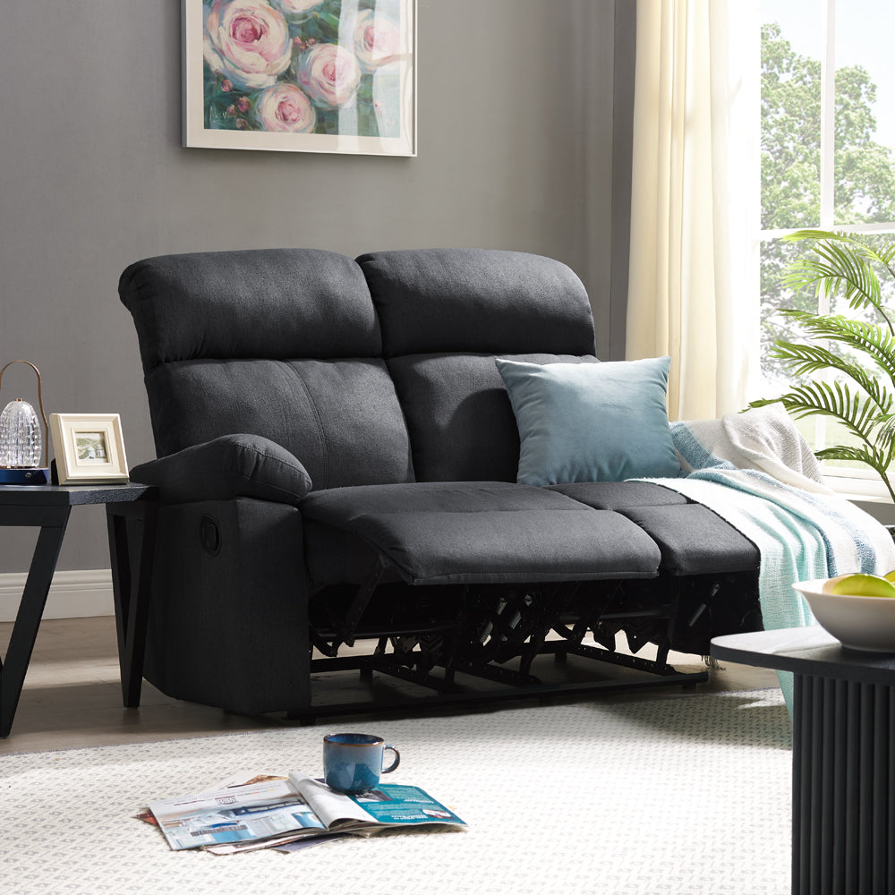Isla 2 Seater Recliner - Dark Grey