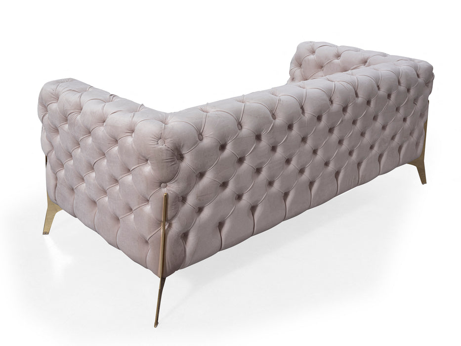 Jaya 2 Seater Velvet Sofa- Cream