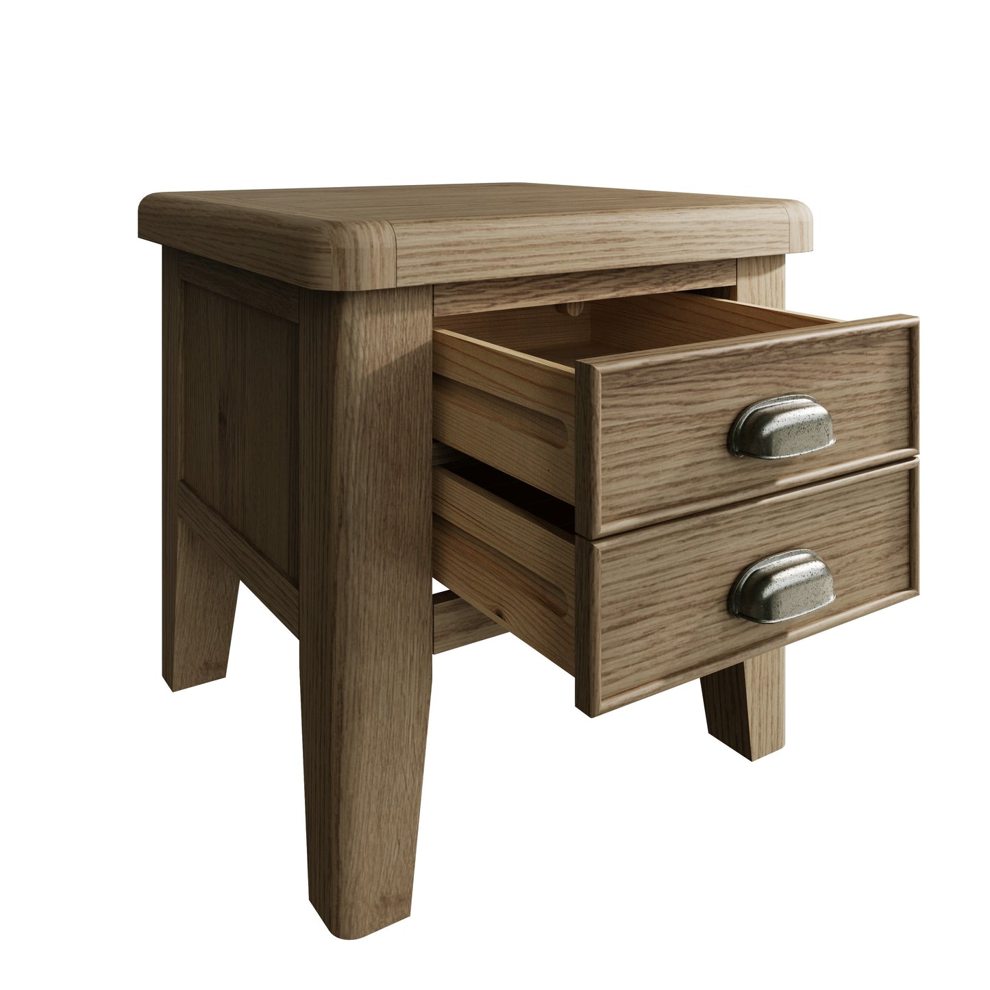 Helios Smoked Oak Lamp Table