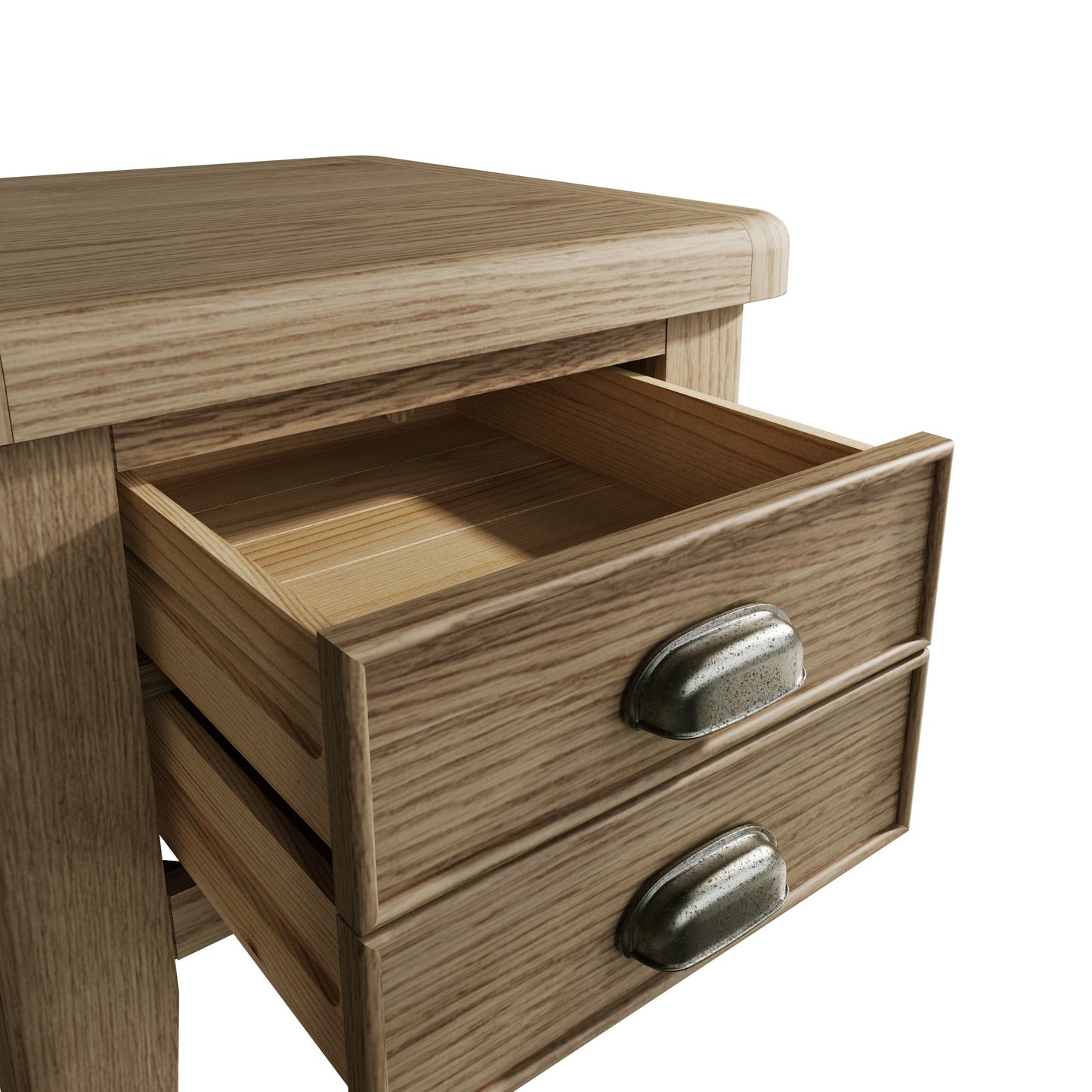 Helios Smoked Oak Lamp Table