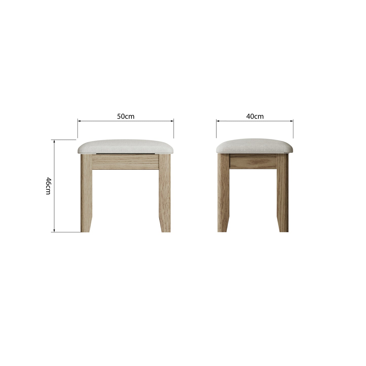 Helios Smoked Oak Stool