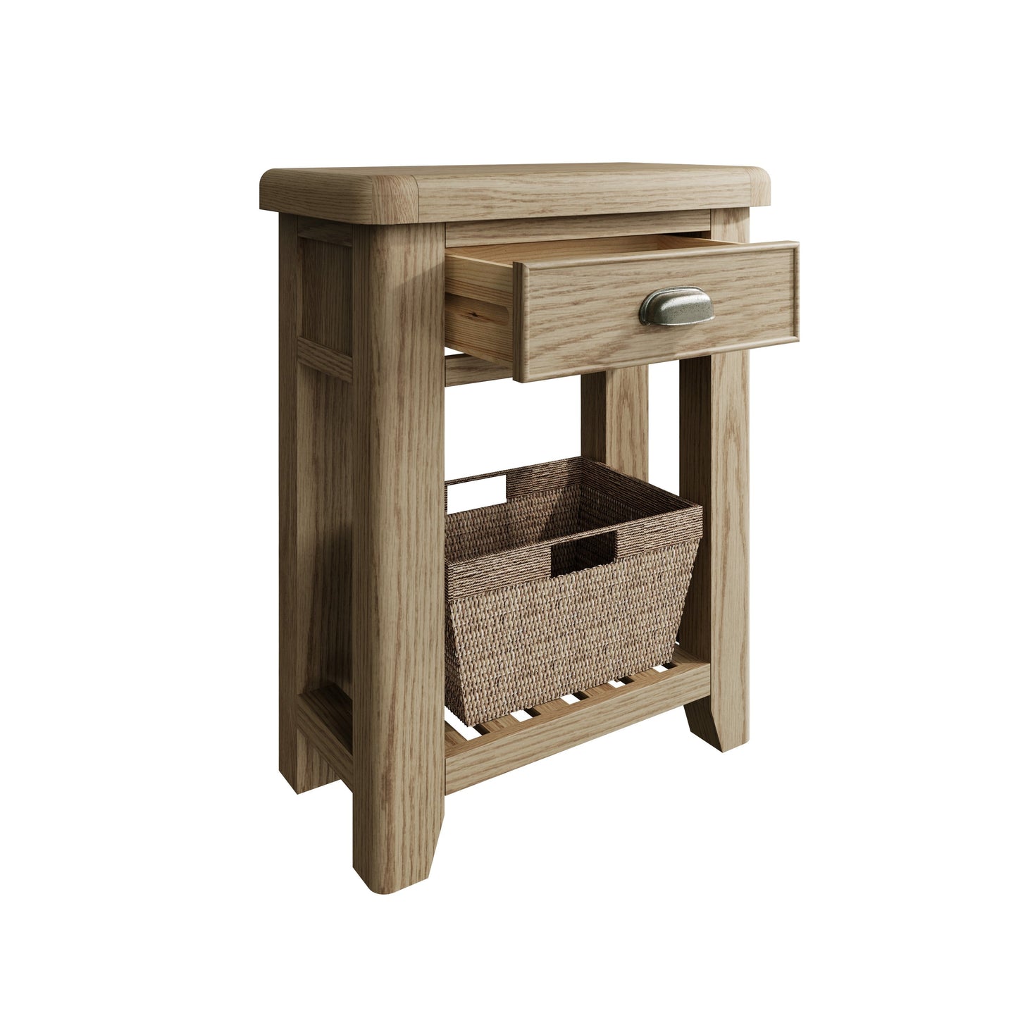 Helios Smoked Oak Telephone Table