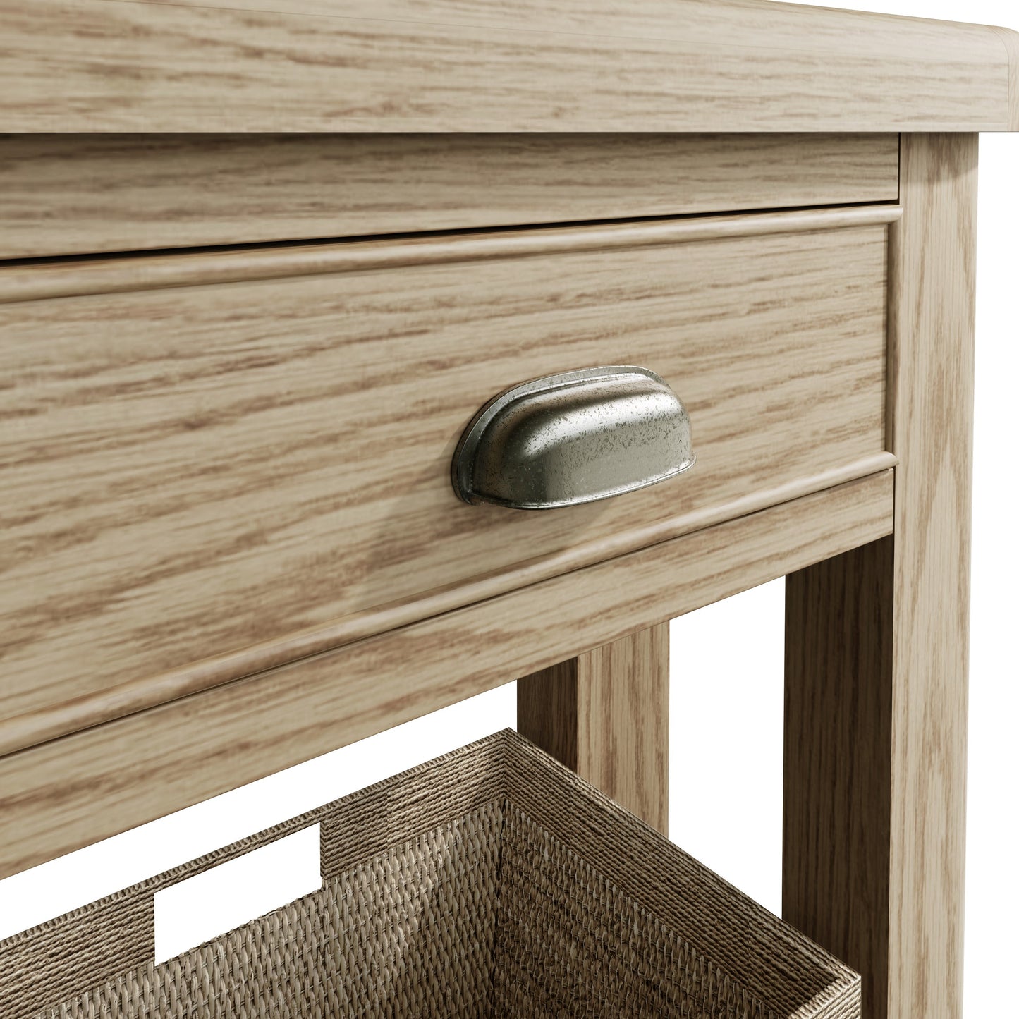 Helios Smoked Oak Telephone Table