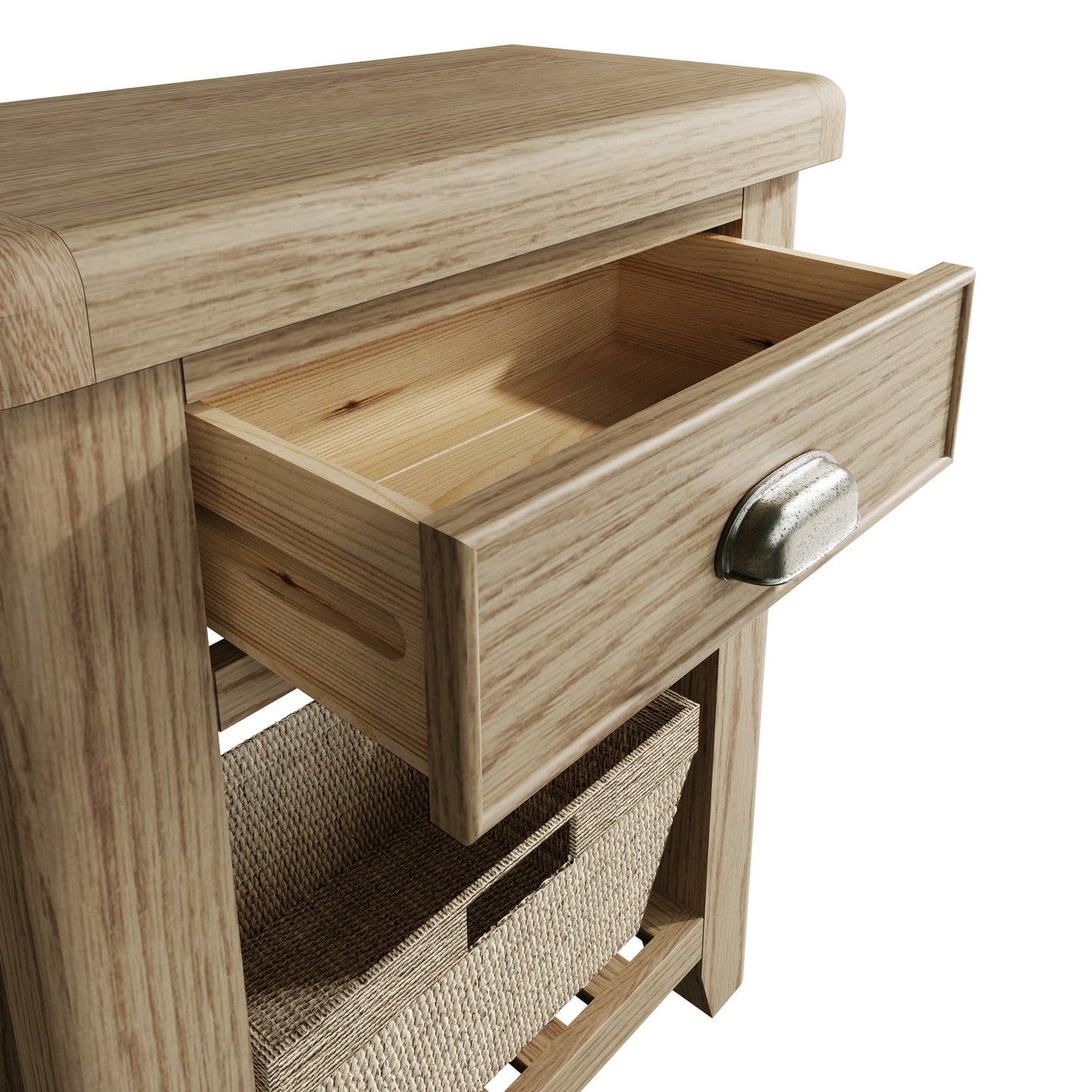 Helios Smoked Oak Telephone Table