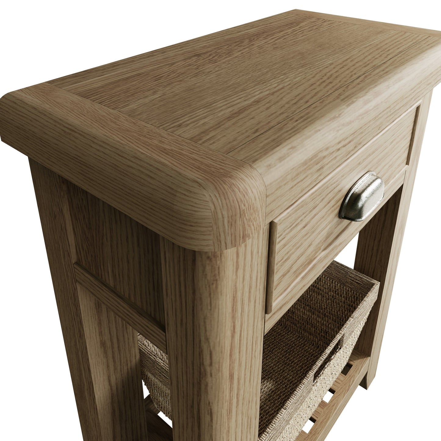 Helios Smoked Oak Telephone Table