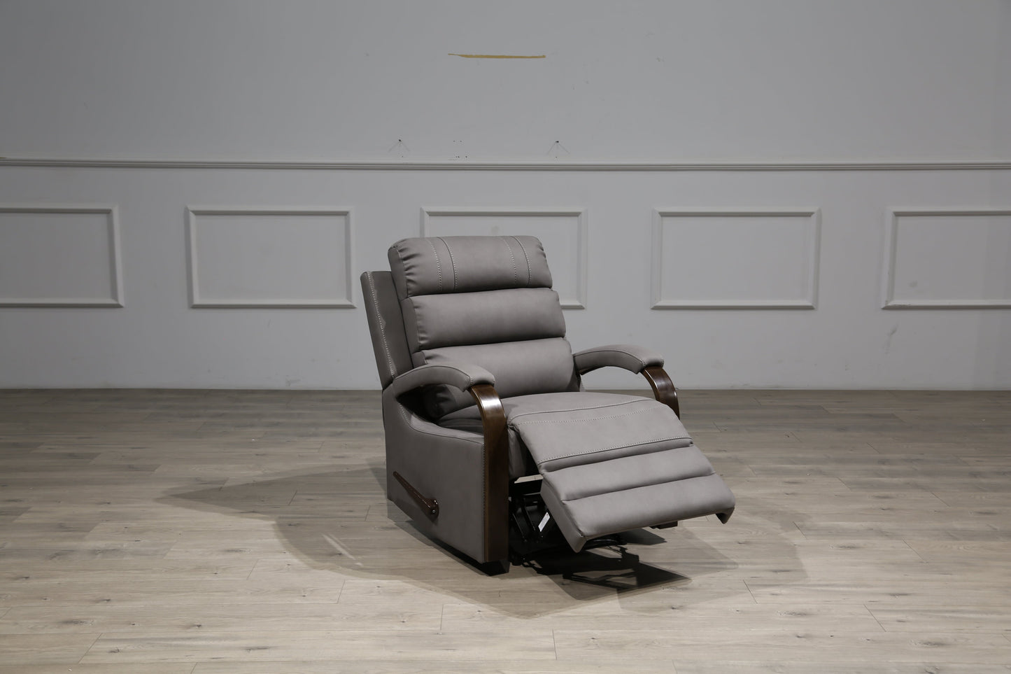 Tallaght 1 Seater Fabric Manual Recliner-Smoke Grey