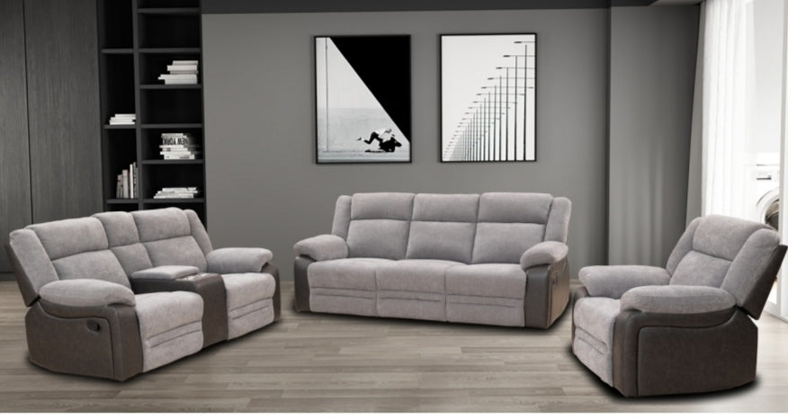 Omagh 3+1+1 Manual Recliner - Two Tone