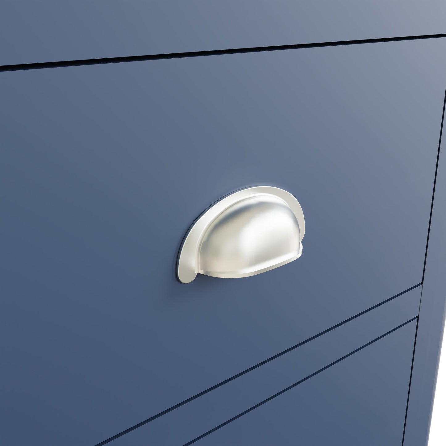 Rhea Blue 5 Drawer Narrow Chest of Drawers