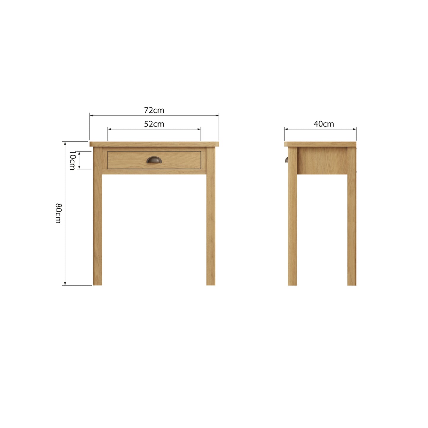 Rhodes Oak Dressing Table
