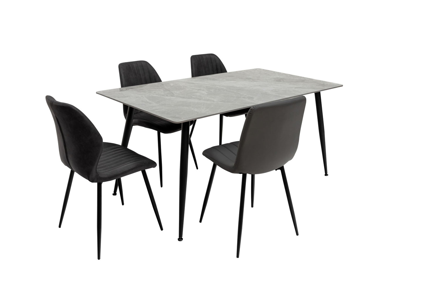 Rivale 1.6m Dining Table - Grey
