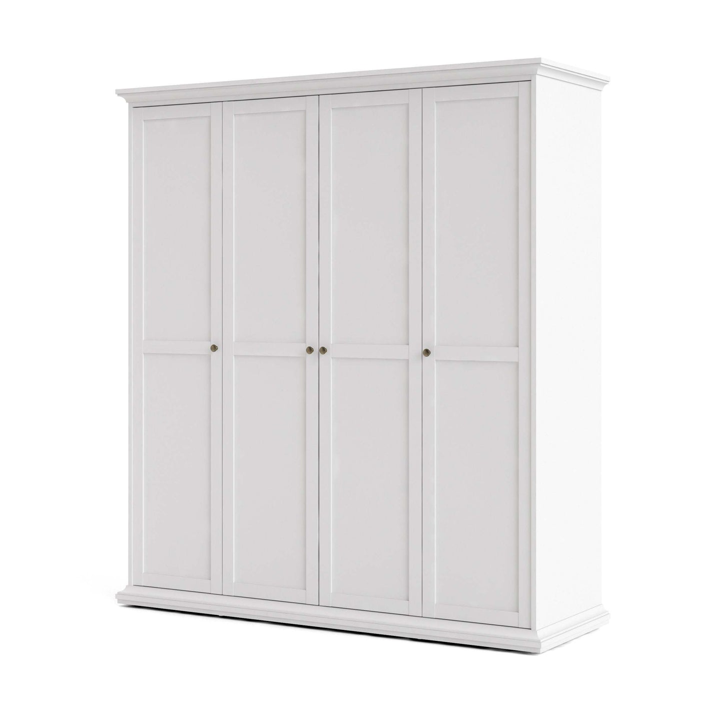 Paris Wardrobe with 4 Doors - White