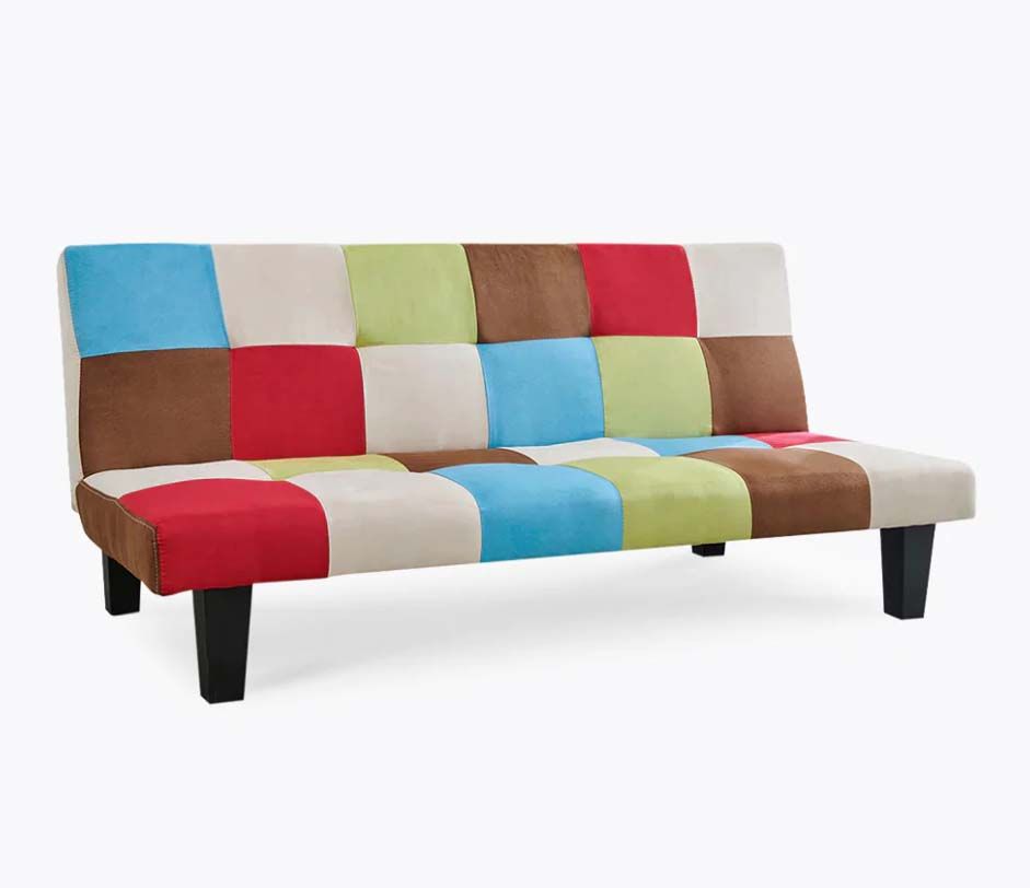 Georgia 3 Seater Fabric Sofa Bed - Multi Coloured
