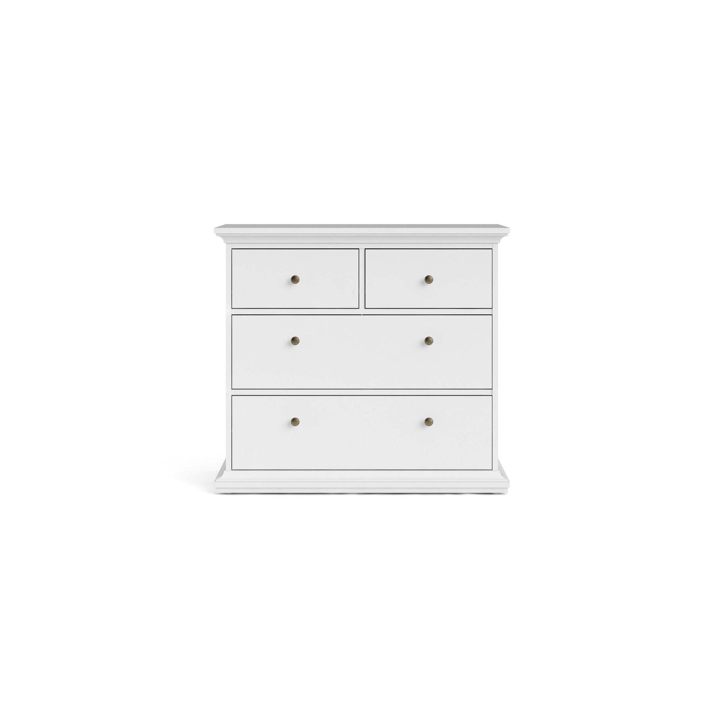 Paris Chest of 4 Drawers - White