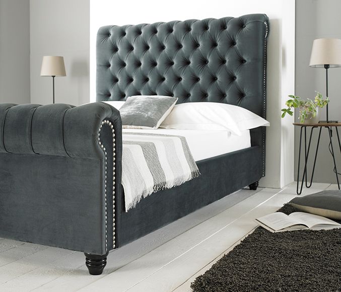 Seville 4'6 Bed - Grey