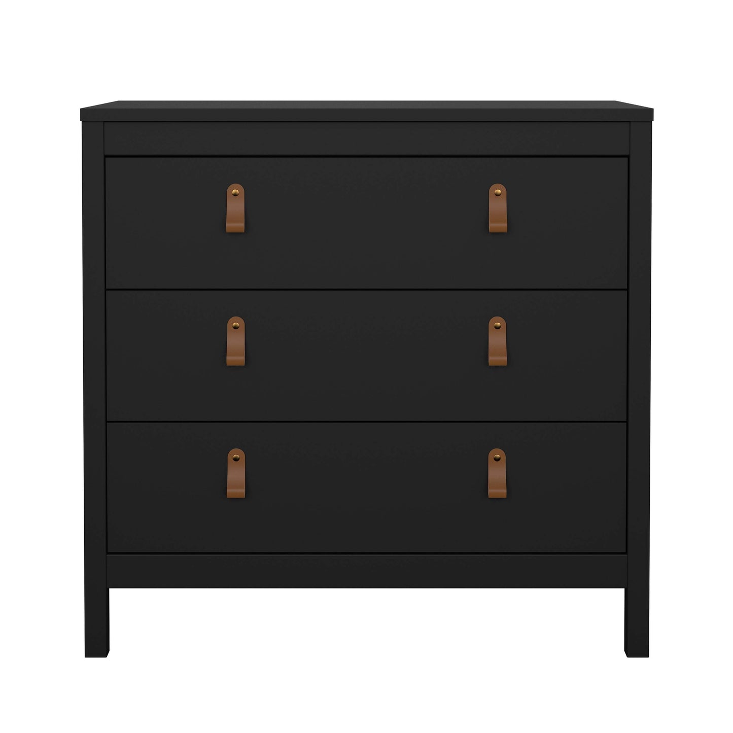 Madrid 3 Drawer Chest - Black