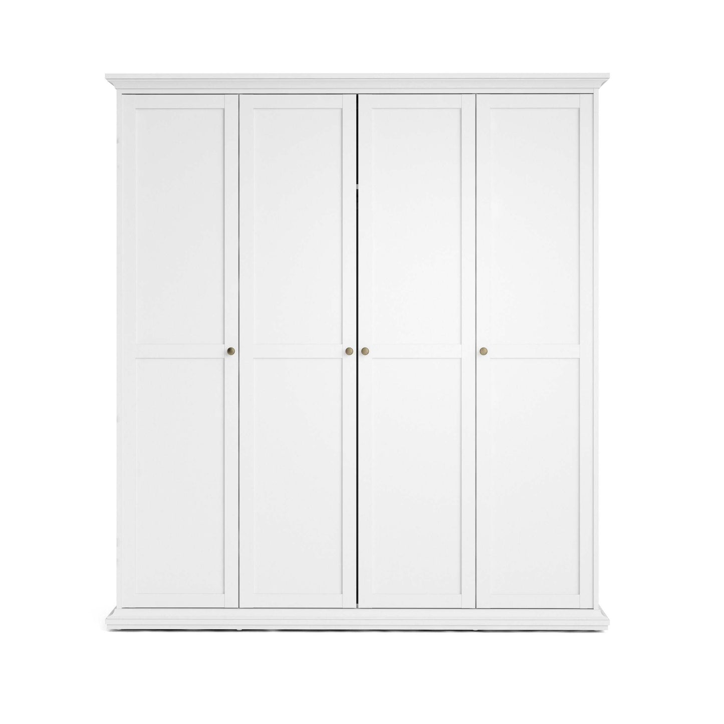 Paris Wardrobe with 4 Doors - White
