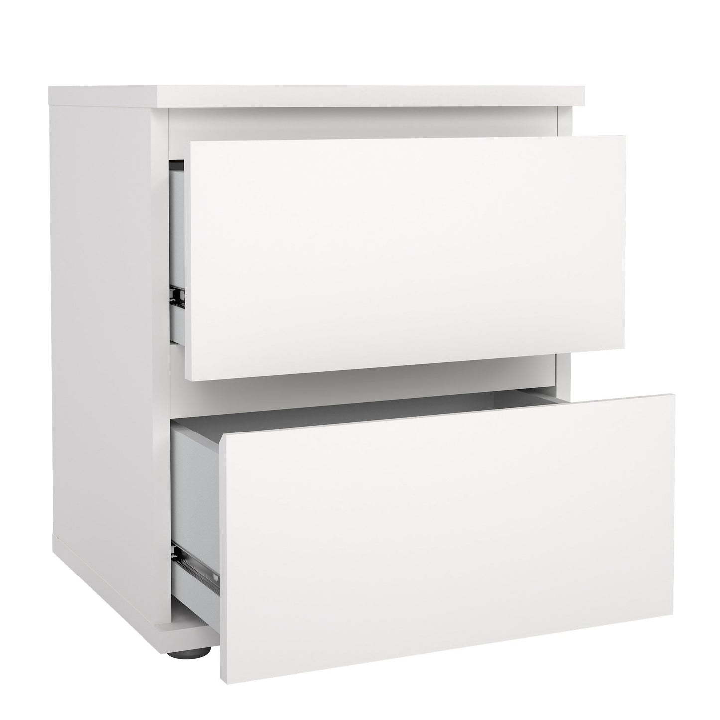 Nova 2 Drawer Bedside- White