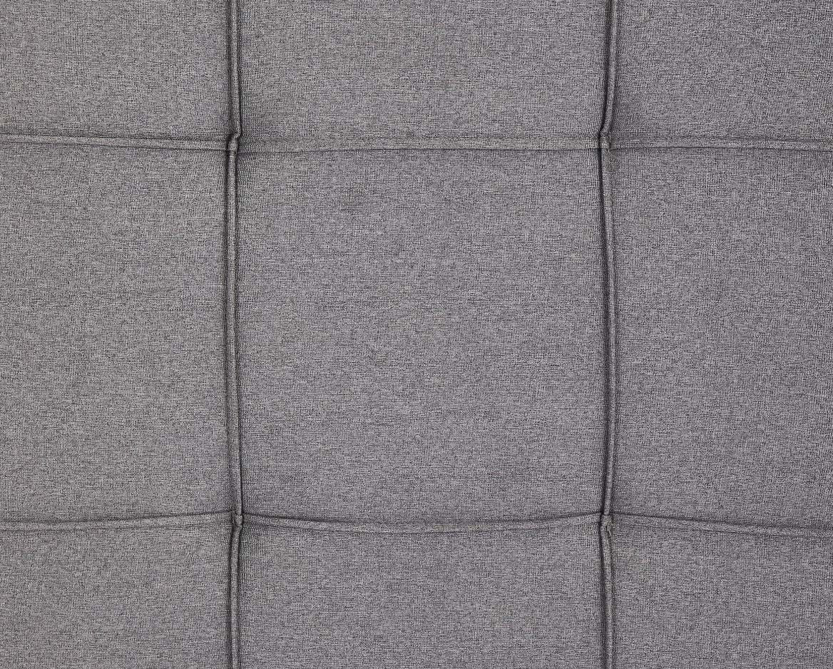 Oillie 1 Seater Fabric Ottoman Sofa Bed - Dark Grey