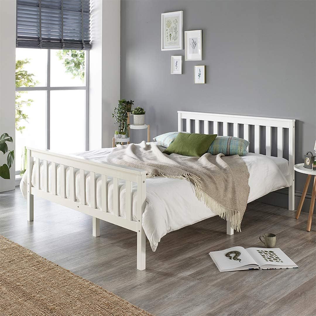 Atlantic King Size Bed- White