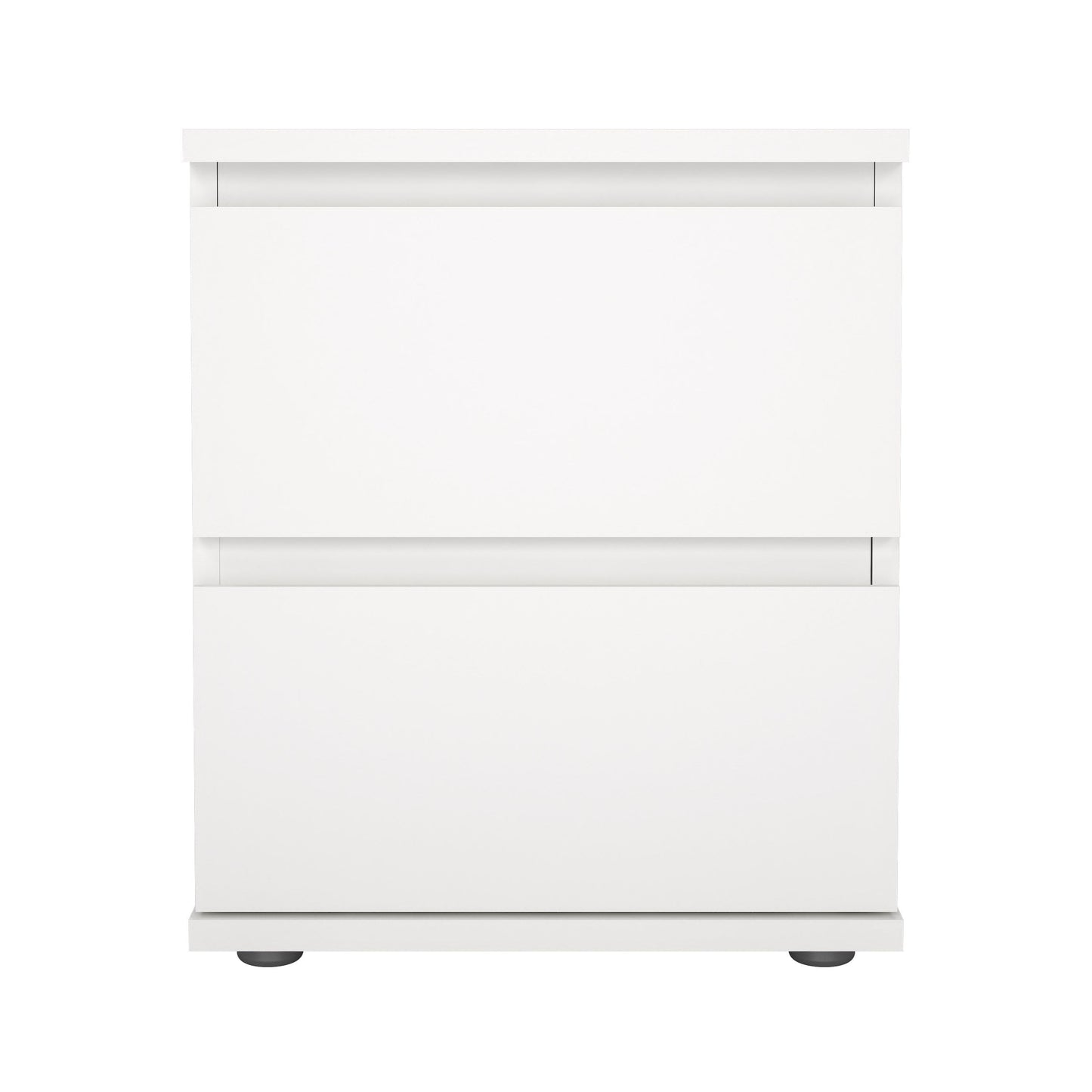 Nova 2 Drawer Bedside- White