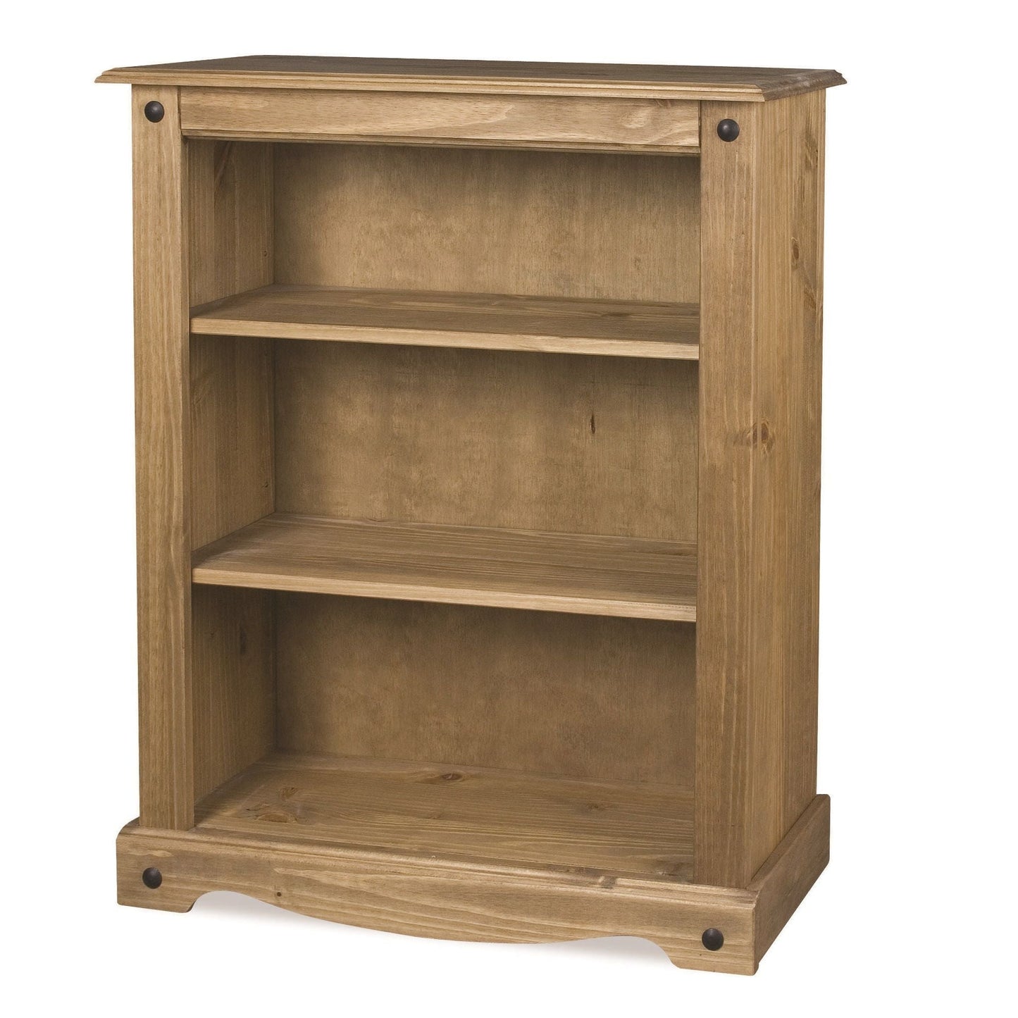 Corona Small Bookcase - Distressed Waxed Pine
