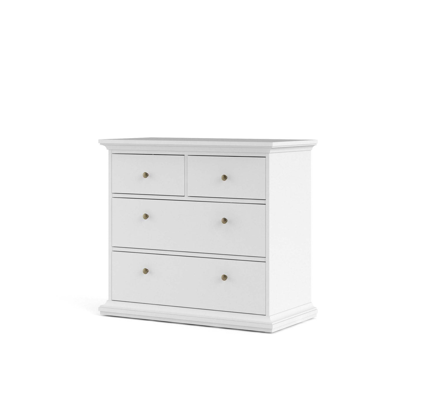 Paris Chest of 4 Drawers - White