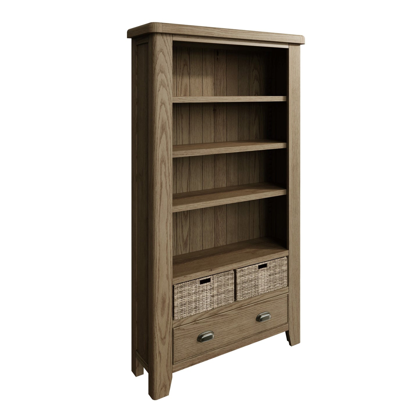 Helios Smoked Oak Occasional Set- TV Unit, Lamp Table, Coffee Table & Bookcase