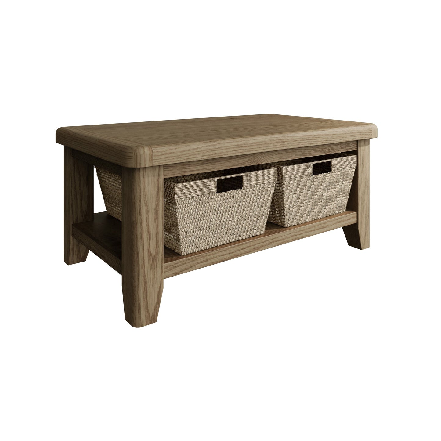Helios Smoked Oak Occasional Set- TV Unit, Lamp Table, Coffee Table & Bookcase