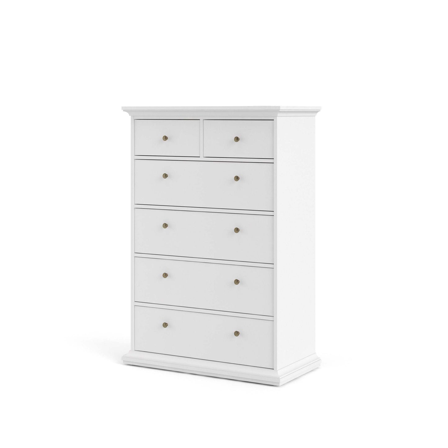 Paris Chest of 6 Drawers - White