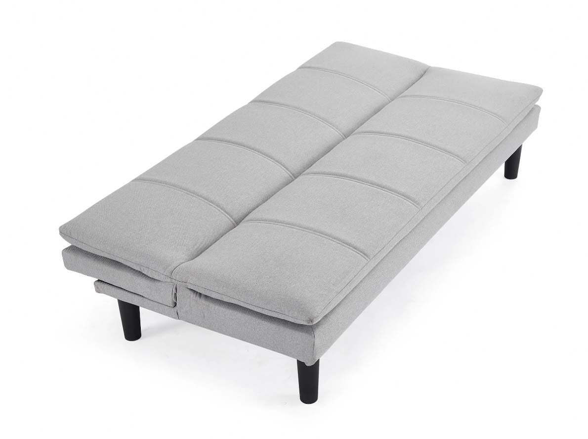 Adam 3 Seater Sofa Bed - Light Grey Woven Fabric