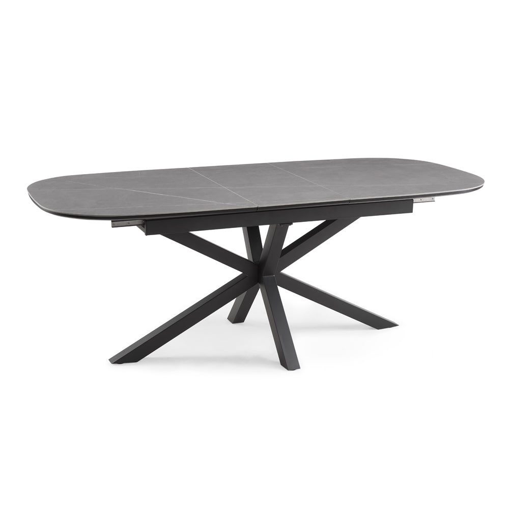 Vero Extending 160-200cm Ceramic Dining Table, Grey