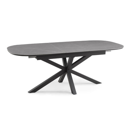 Vero Extending 160-200cm Ceramic Dining Table, Grey