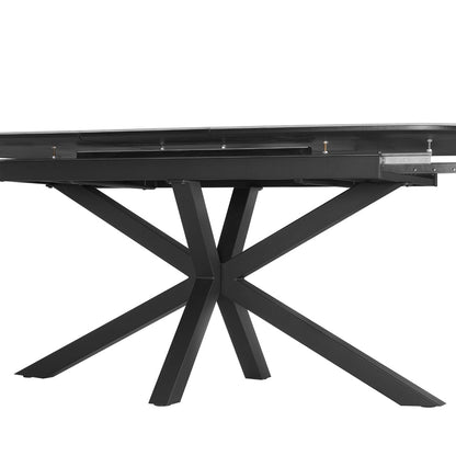 Vero Extending 160-200cm Ceramic Dining Table, Grey