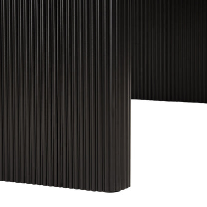 Japan Oval Japandi Dining Table, Black