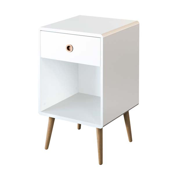 Softline 1 Drawer Small Chest - White
