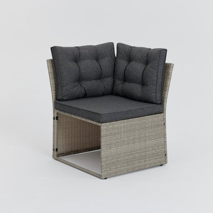 Madeira 4 Piece Garden Corner Set with Cover - Grey