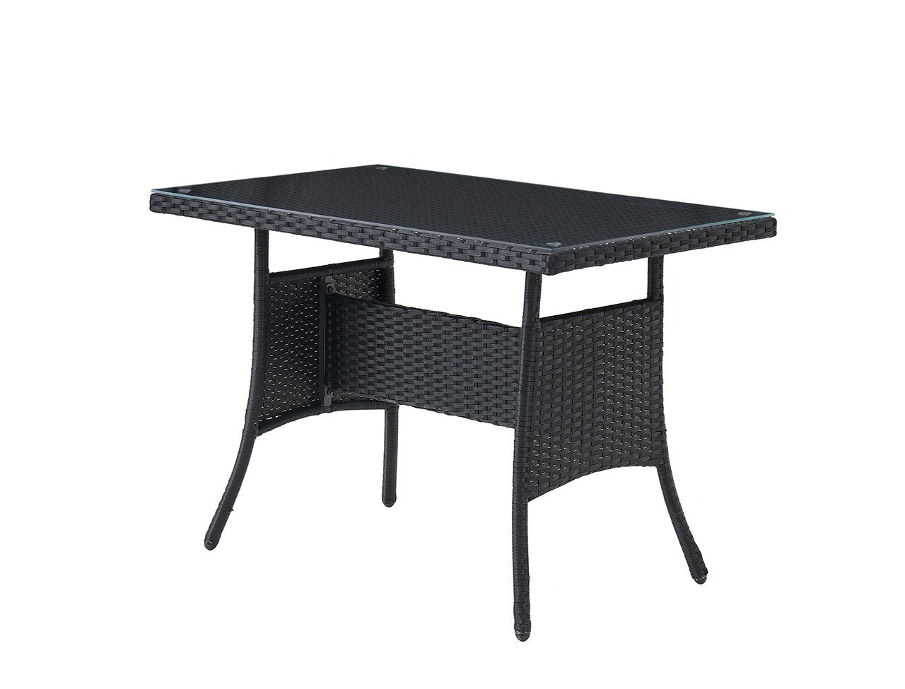 Calla 4 Piece Garden Dining Set with Cover - Black