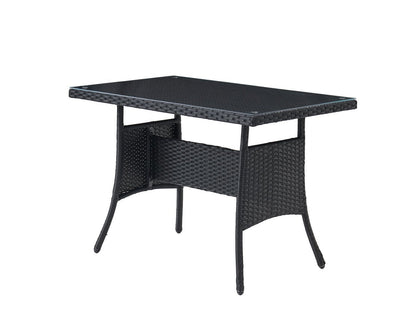 Calla 4 Piece Garden Dining Set with Cover - Black