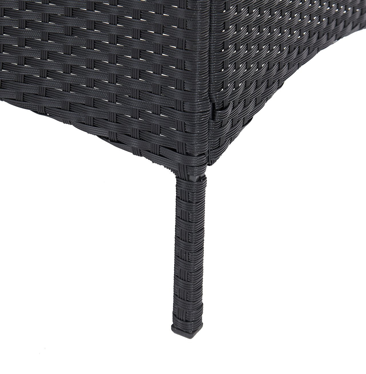 Calla 4 Piece Garden Dining Set with Cover - Black