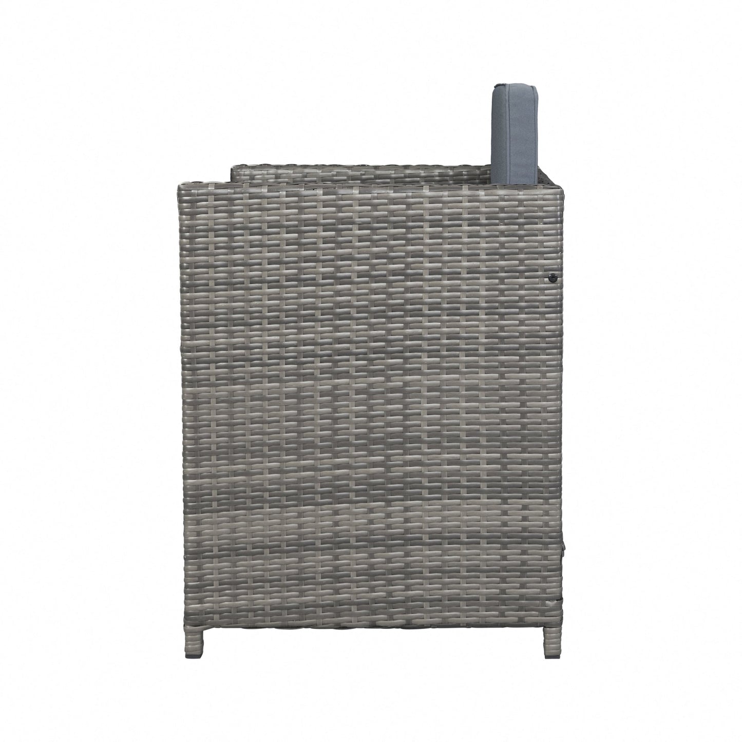 9 Piece Rattan Cube Garden Dining Set - Grey