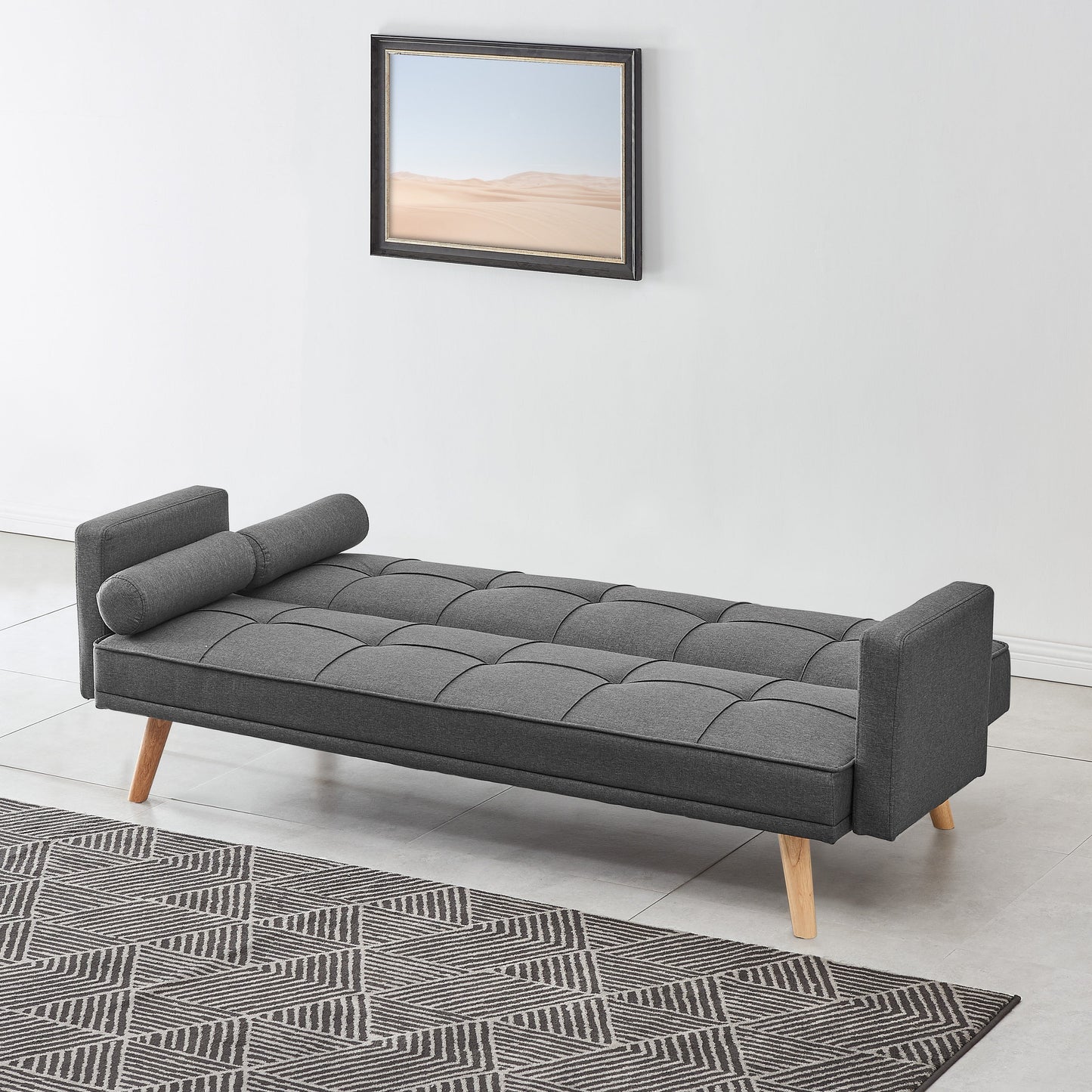 Sarnia V2 Charcoal fabric Sofabed
