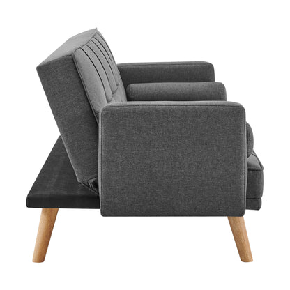Sarnia V2 Charcoal fabric Sofabed