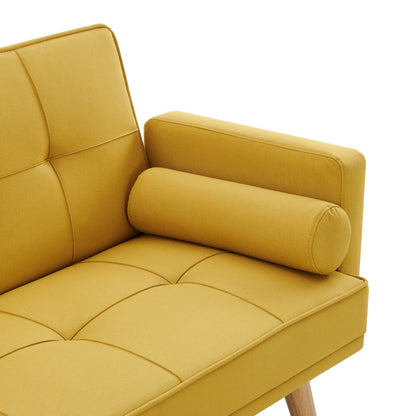 Sarnia V2 Mustard fabric Sofabed