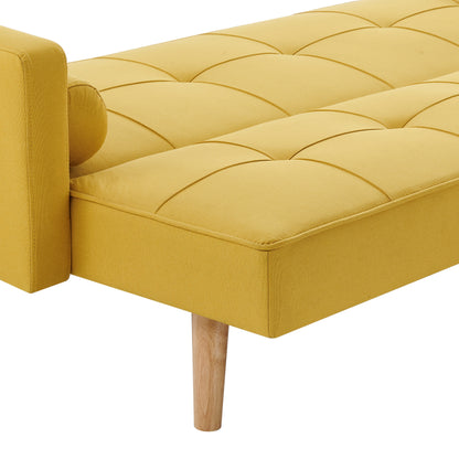 Sarnia V2 Mustard fabric Sofabed