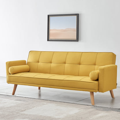 Sarnia V2 Mustard fabric Sofabed
